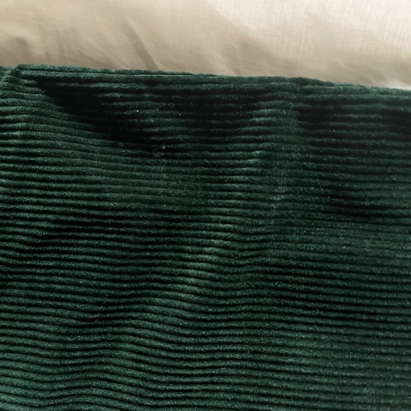 & Other Stories wide wale forest green corduroy pants - Picture 6 of 11